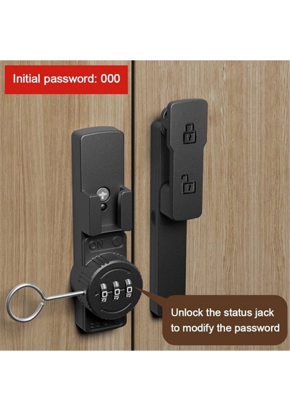 Kapı Mandalı 180 Sürgülü Kapı Kilidi Şifre Kilidi Iç Kapı Cıvatası A (Yurt Dışından) fırsatları