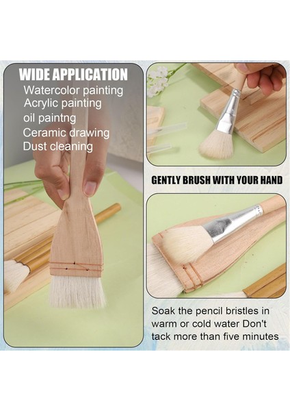 14 Adet Seramik Sır Fırçaları Ahşap Seramik Fırçaları Uzun Saplı (Yurt Dışından) indirimleri