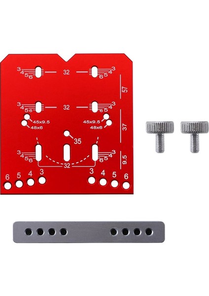 Dolap Menteşe Takımı Ayarlanabilir Delme Mesafesi 35MM Delme Kılavuzu (Yurt Dışından)