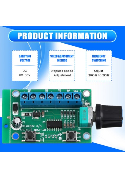 Mini Motor Modülü Dc Fırçasız Dişli Küçük Motor Pwm (Yurt Dışından)