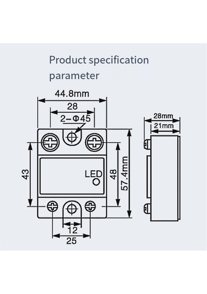 Tek Fazlı Katı Hal Rölesi Tek Fazlı 40A (Yurt Dışından) fiyatları