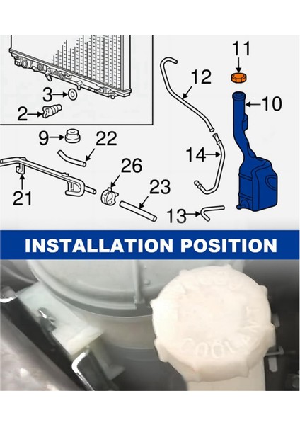 Genleşme Tankı Kapağı 11-16'ya Uygun 19102-RV0-A00'I Değiştirin (Yurt Dışından) indirimleri