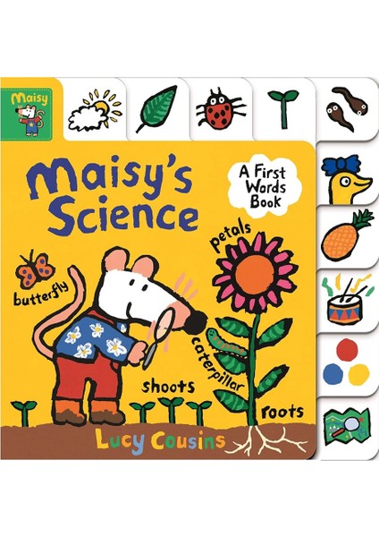 Maisy S Science Lucy Cousins Yazılı Eğitici Kitap 10 Sayfa Ciltsiz