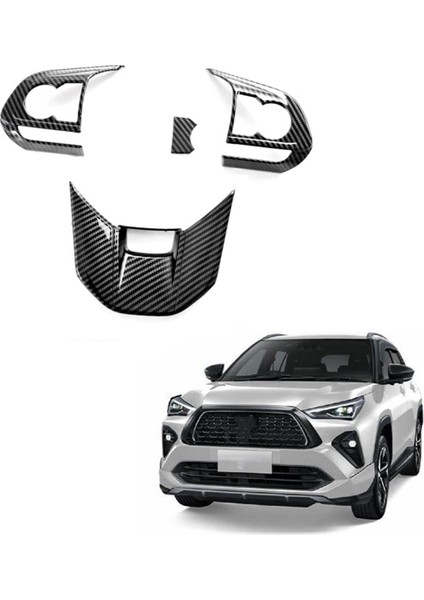 Yaris 2023 2024 Için Direksiyon Simidi Kapağı Trim Takımı (Yurt Dışından)