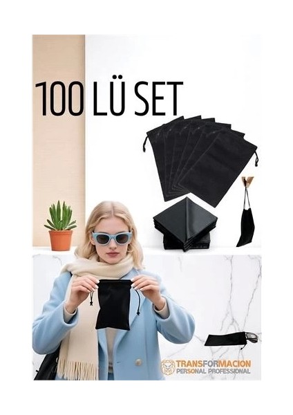 Kumaş Gözlük Kılıfı 50+50 Kılıf+Bezli Set Promosyon Gözlük Kılıfı