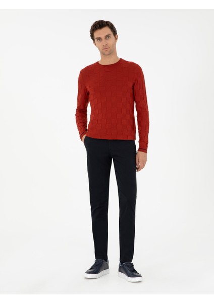 Erkek Siyah Slim Fit Kanvas Pantolon 50304318-VR046 modelleri