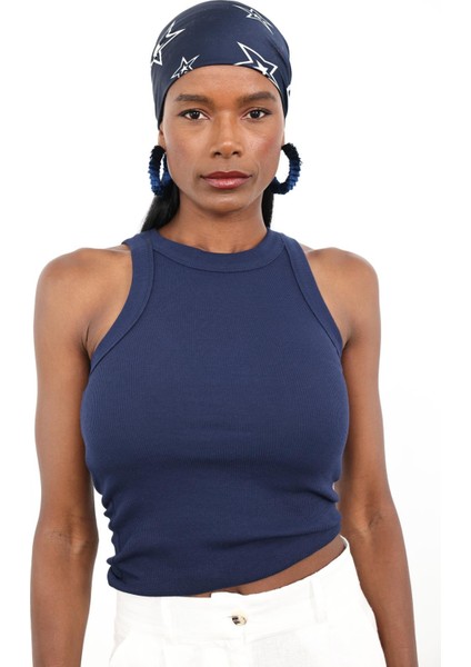 Lacivert Halter Yaka Atlet 23067