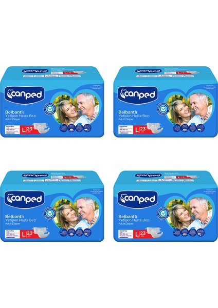Belbantlı Hasta Bezi Büyük Boy Large 92 Adet