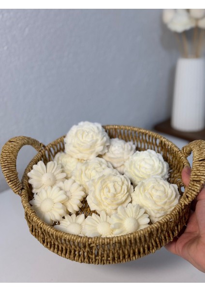 Dekoratif Bardak Mum | Lüks Hedyelik Bardak Mum | Papatyalı Mum | Hediyelik , Dekoratif , Ev Dekor modelleri