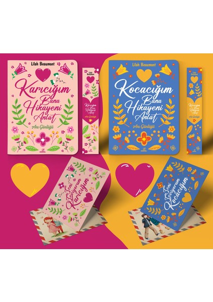 Eşim ve Ben Aramızda Ayraç Kartpostal