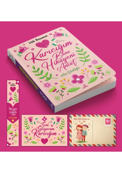 Eşim ve Ben Aramızda Ayraç Kartpostal fiyatları