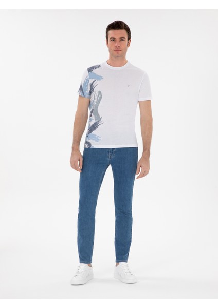 Erkek Açık Mavi Slim Fit Pamuklu Esnek Jean Pantolon 50309084-VR003 modelleri