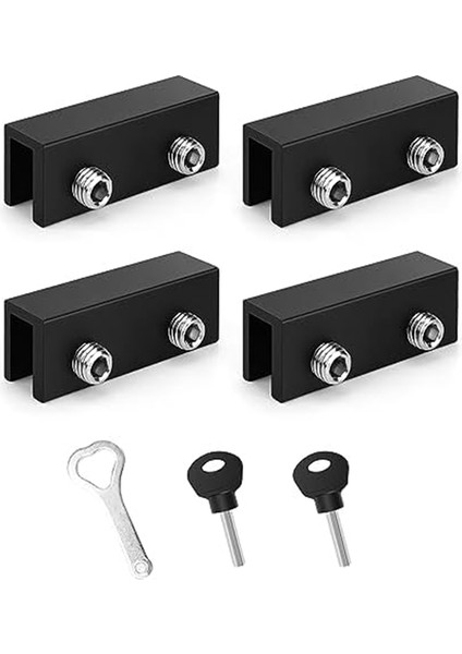 Pencere Kilitleri 4 Adet Sürgülü Ayarlanabilir (Yurt Dışından)