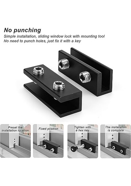 Pencere Kilitleri 4 Adet Sürgülü Ayarlanabilir (Yurt Dışından) fiyatları