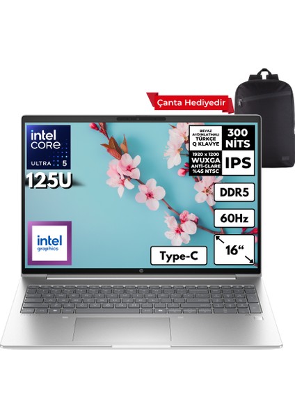 Probook 460 G11 Ultra 5-125U 40-Gbddr5 2 Tbssd Intel Graphics 16" Wuxga Freedos A23BKEAHMF10