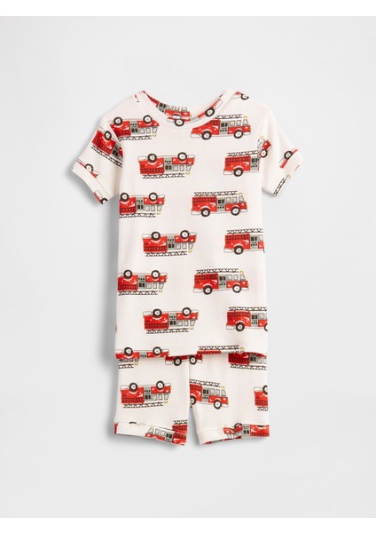 Bebek Kırık Beyaz Desenli Set