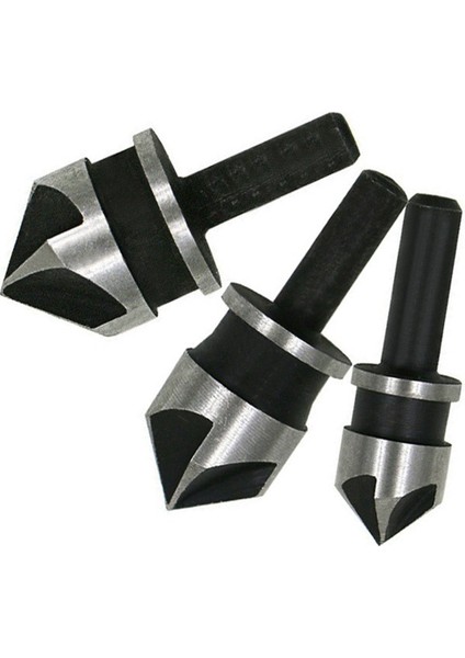 3 Adet 5 Kenarlı Pah Kırma Makinesi 90 Derece Pah Kırma Bıçağı 12-19MM Set (Yurt Dışından)