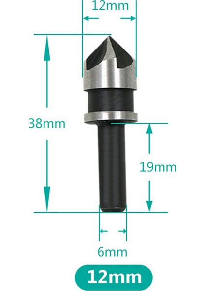 3 Adet 5 Kenarlı Pah Kırma Makinesi 90 Derece Pah Kırma Bıçağı 12-19MM Set (Yurt Dışından) modelleri