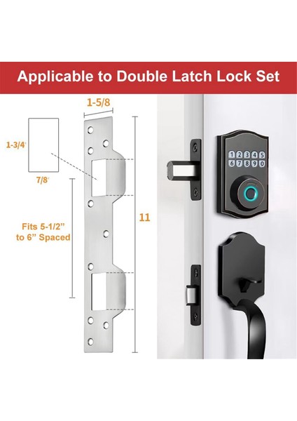 Kapı Çarpma Plakası Çift Delik Mandal Güçlendirme Plakası Gümüş (Yurt Dışından) fiyatları