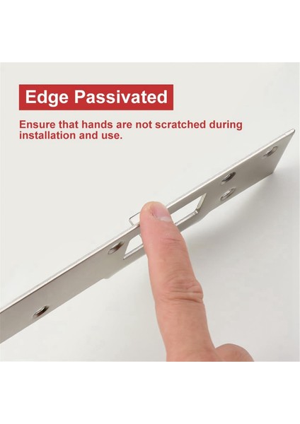 Kapı Çarpma Plakası Çift Delik Mandal Güçlendirme Plakası Gümüş (Yurt Dışından) modelleri