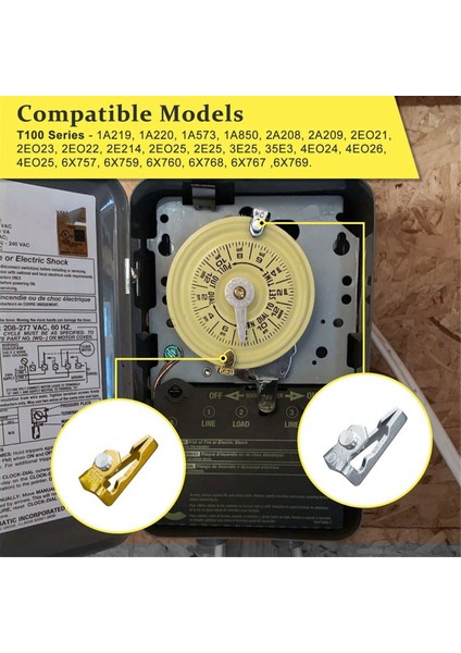 T100 Serisi Saat Için Zaman Anahtarı Tripper Kiti 8 Açık 8 Kapalı 16 Vida (Yurt Dışından) fiyatları