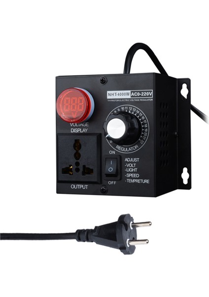 Ac Motor Hız Kontrol Cihazı 120V Değişken Voltaj Regülatörü Ab Fişi (Yurt Dışından)