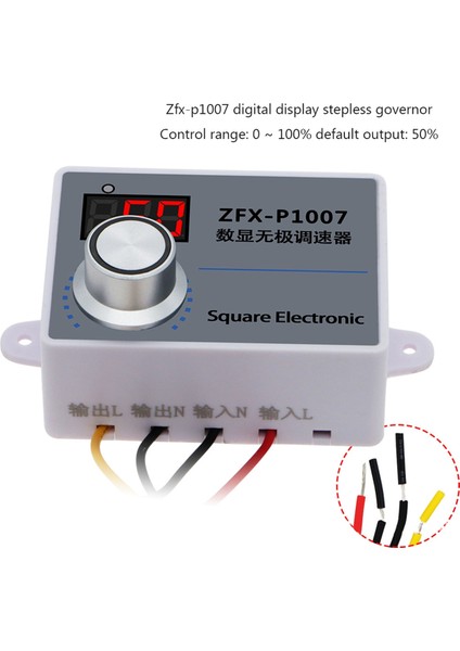 ZFX-P1007 Hız Regülatörü Ayarlanabilir Fan Pwm Anahtarları Hız Kontrol Cihazı (Yurt Dışından) indirimleri