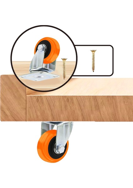 15 Inç Tekerlek Seti 360 Dönebilen Evrensel Plaka Tekerlekler (Yurt Dışından) fiyatları