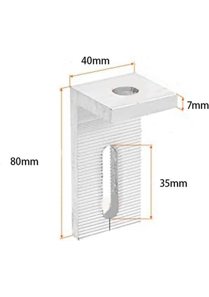 4 Adet Güneş Paneli Montaj L Braketleri 8mm Güneş Paneli Sistemi Için (Yurt Dışından)