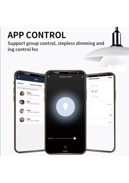Abd Standardı Akıllı Wifi Yaşam LED Dimmer Anahtarı Kablosuz Dokunmatik Karartma (Yurt Dışından)