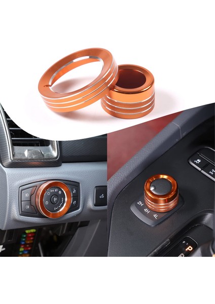 Far ANAHTARI4WD Düğme Halkası Kapağı Turuncu (Yurt Dışından)