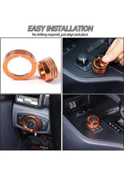 Far ANAHTARI4WD Düğme Halkası Kapağı Turuncu (Yurt Dışından) fırsatları