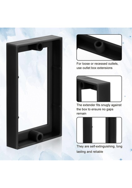 6 Adet Elektrik Kutusu Genişletici 12 Inç Tek Çeteli Priz Çıkış Kutusu (Yurt Dışından) fiyatları