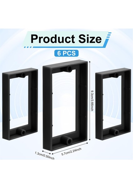 6 Adet Elektrik Kutusu Genişletici 12 Inç Tek Çeteli Priz Çıkış Kutusu (Yurt Dışından) fırsatları