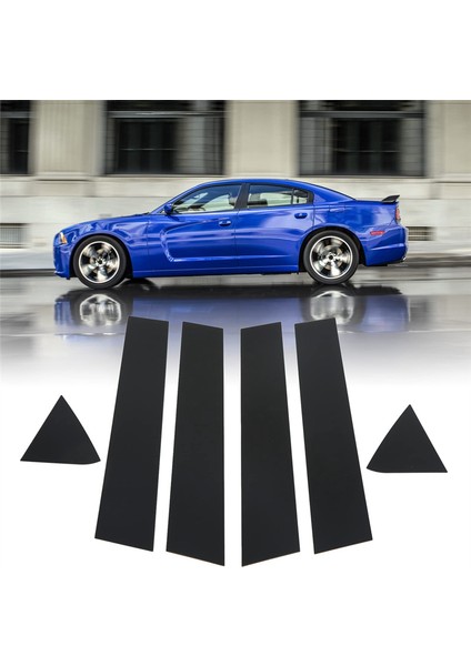 Charger 2006‑2010 Araç Camı Sütun Direk Çıkartması Döşemesi (Yurt Dışından)