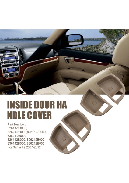 4 Parça Ön Arka Lr Iç Kapı Kolu Trim Kapağı (Yurt Dışından) indirimleri