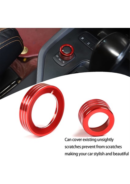 Far ANAHTARI4WD Düğme Halkası Kapağı Kırmızı (Yurt Dışından) modelleri