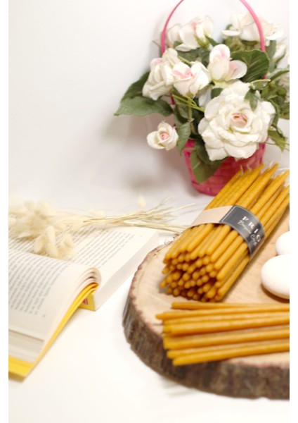 Dilek Tören Ritüel Balmumu Mum 50 Adet 20 cm Çap 4-6 mm Beewax fırsatları