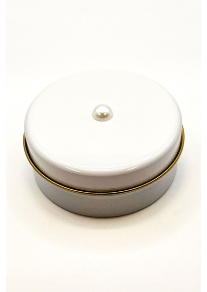 Hindistan Cevizi Kokulu Inci Taneli Aşk & Bolluk Mumu | 3D Teneke Kutuda | Dekoratif Hediyelik fırsatları