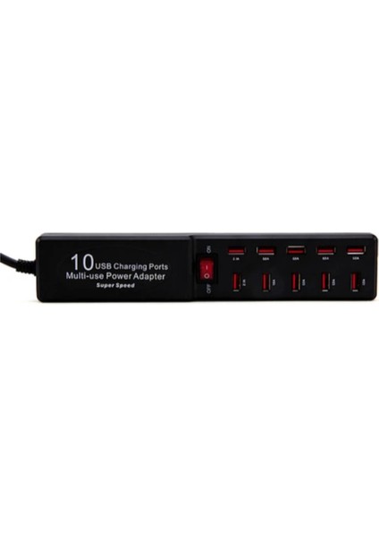 10 Portlu USB Şarj Adaptörü