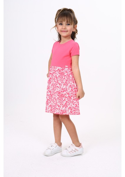 Kız Çocuk Metal Arma Baskılı Elbise fiyatları