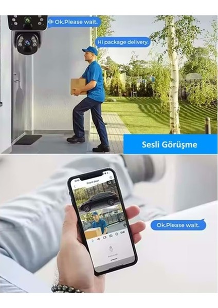-3915 4g 6mp Dual Lens Solar Ptz Camera Beyaz modelleri
