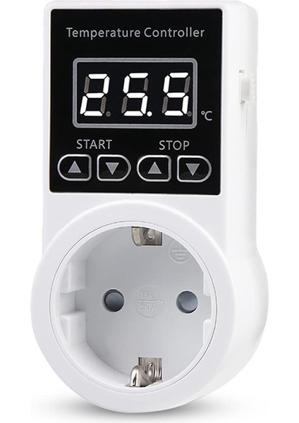 1 Adet Sensörlü Termostat Soketi Sıcaklık Anahtarı Ab Fişi (Yurt Dışından)