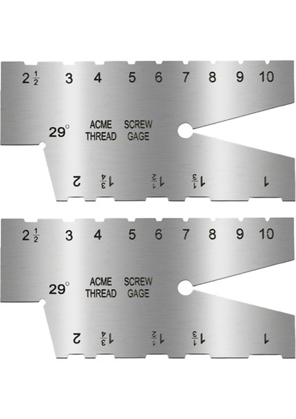 2 Paket Tr 29° T Açı Numune Ölçer, Alet Paslanmaz Çelik Kesme Aletleri (Yurt Dışından)