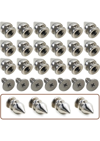 100 Paket Çivili ve Saplamalar 9,5 mm Giysiler Için Çivili Metal Saplamalar Perçinler (Yurt Dışından)