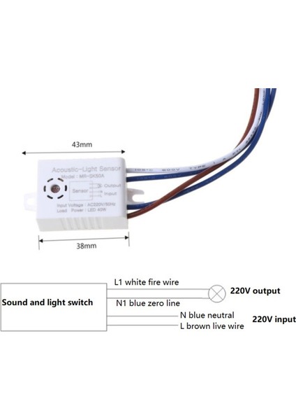 1 Adet MR-SK50A Ev Akıllı Anahtar Modülü 220V Dedektör Ses Sensörü (Yurt Dışından) fırsatları