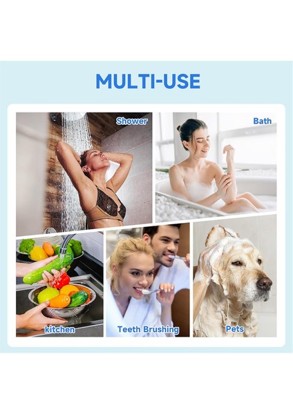 Duş Filtresi Değişimi Sert Su Için 20 Aşamalı Duş Filtresi (Yurt Dışından) modelleri