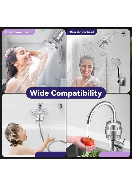 Duş Filtresi Sert Su Için 20 Aşamalı Filtreli Duş (Yurt Dışından) modelleri