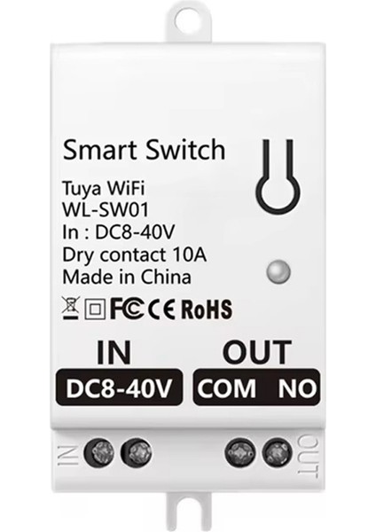 Tuya Akıllı Wifi Kuru Kontak Anahtarı Modülü 10A Evrensel Dc 8-40V (Yurt Dışından)