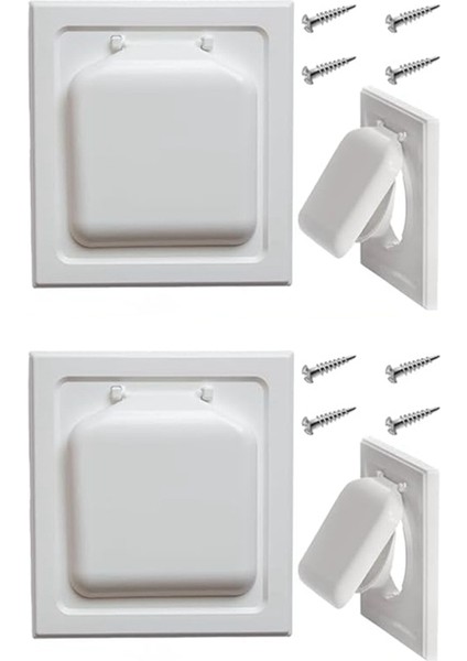 Çift Kapılı Kurutma Makinesi Havalandırma Kapağı Açık 4 Inç Herhangi Bir Açık Havalandırma Kapağı (Yurt Dışından)